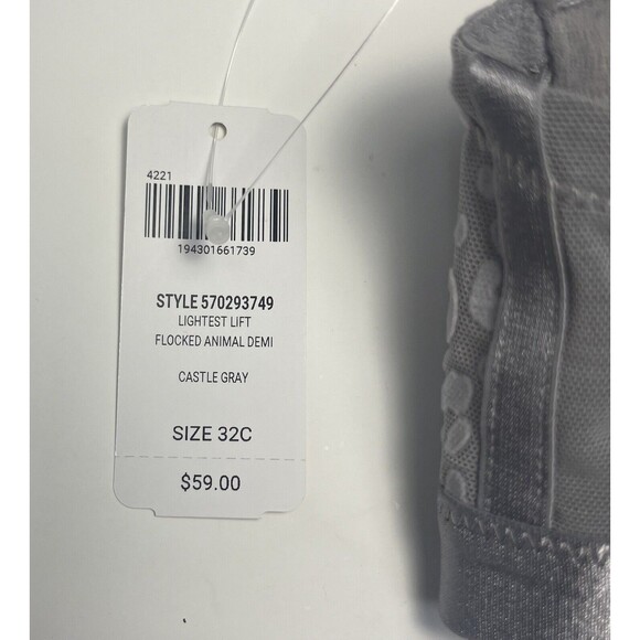 Women’s Soma Bra Castle Gray Lightest Lift Animal Print NWT 32C - Picture 4 of 7